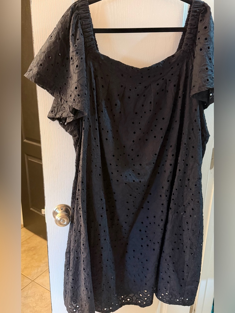 Lane Bryant black eyelet dress 26/28